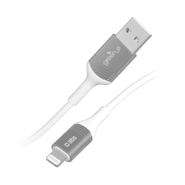 SBS USB-A Lightning Kabel 1,2m MFi Recycling recycelt