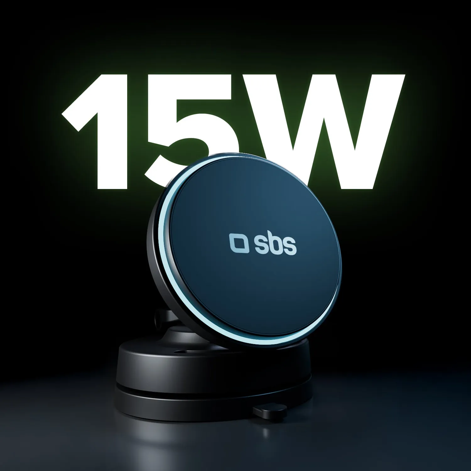 SBS Autohalterung magnetisch 15W Wireless Saugnapf