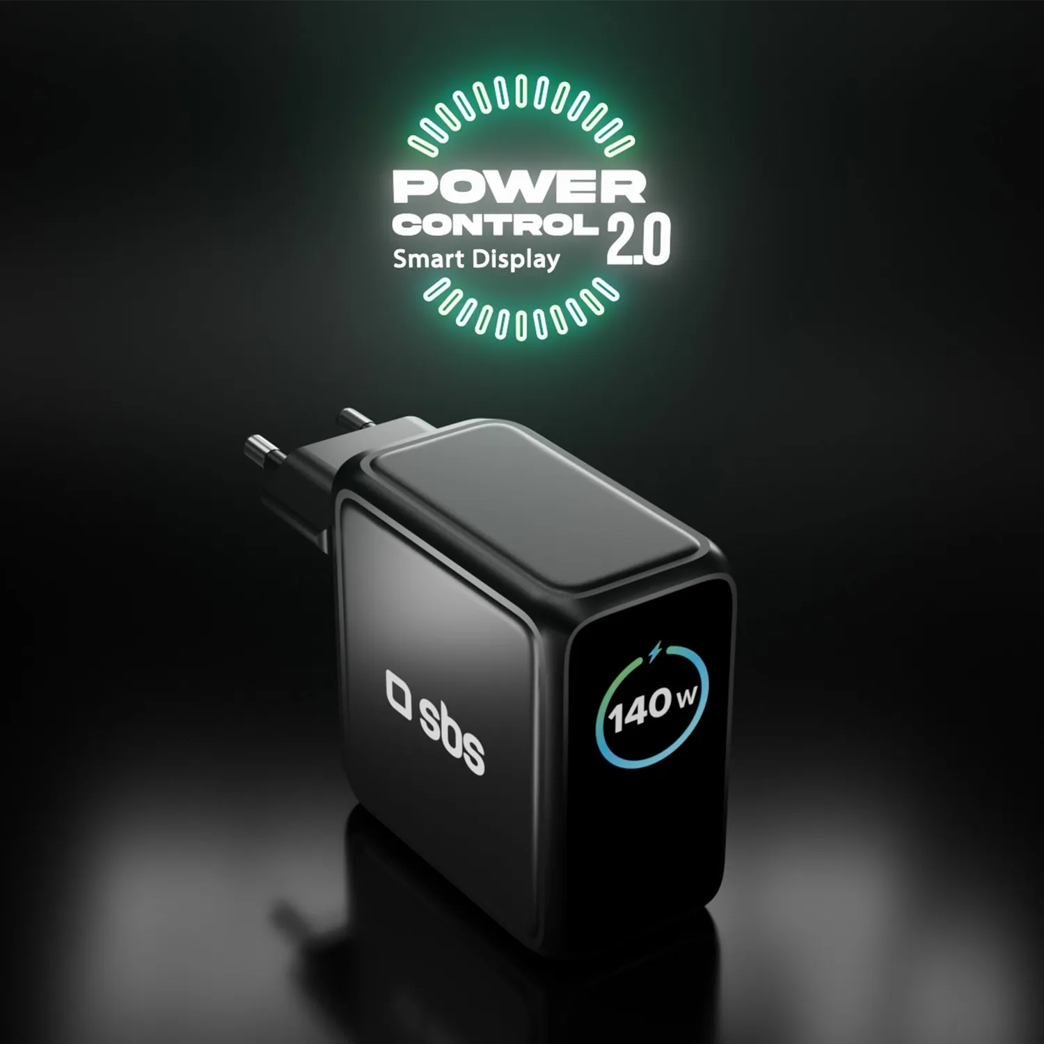 SBS Pulse Power GaN Ladegerät 140W TFT 4-Port