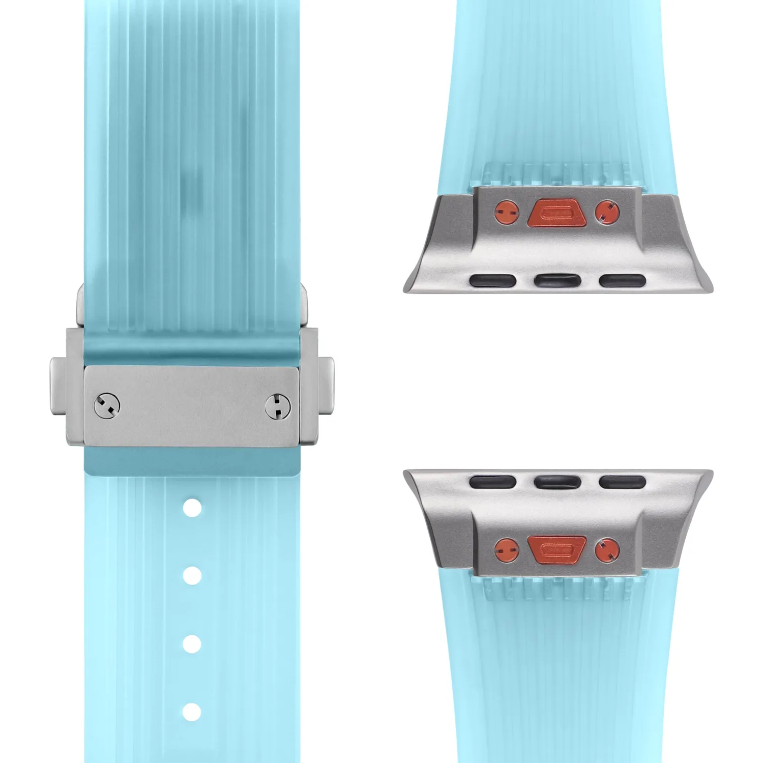 arktisband ICE Apple Watch Silikonarmband Aquablau 49/46/45/44mm