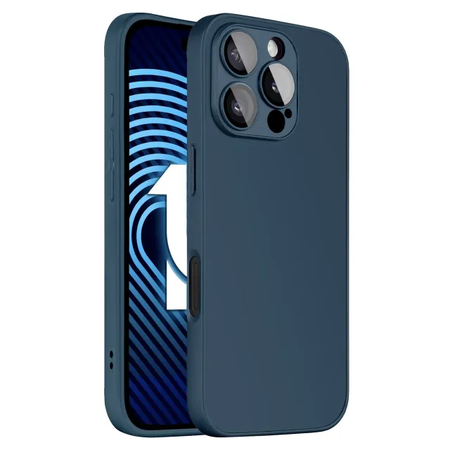 arktis Tech Case iPhone 16 Pro Max Hülle Blau matt