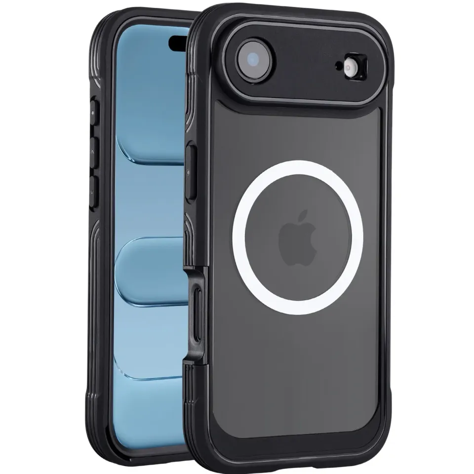 arktis Defender iPhone Air Case 360-Grad-Schutz transparent