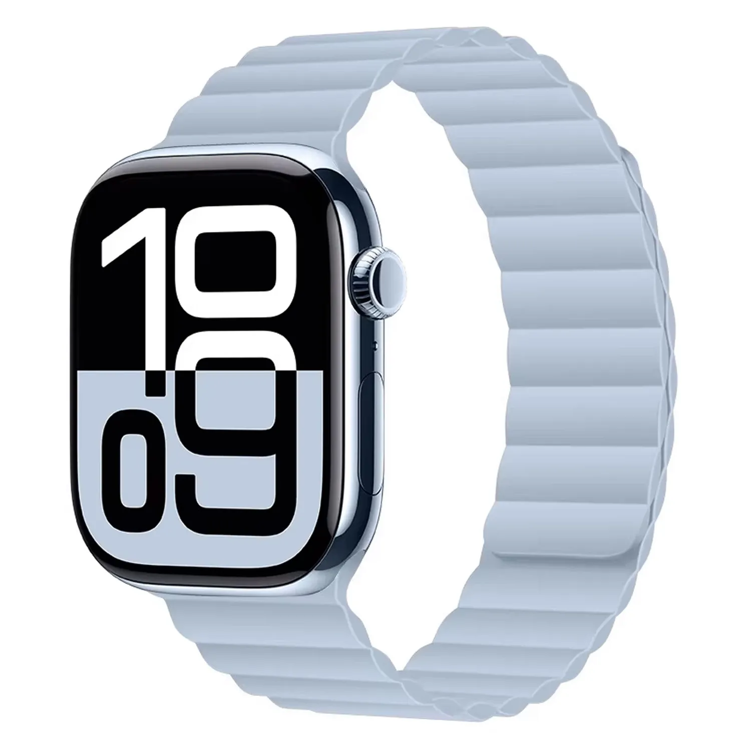 arktisband Ligo Armband Magnetisch Silikon Schwarz 46mm