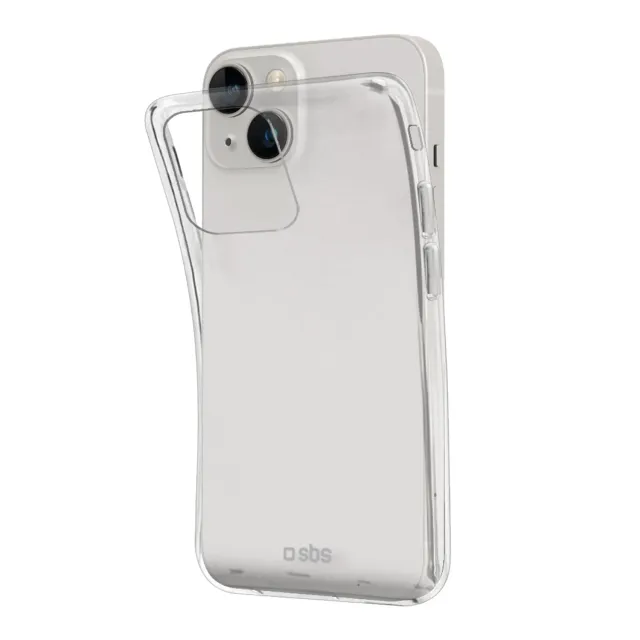 SBS Skinny iPhone 15 Hülle Transparent Dünn