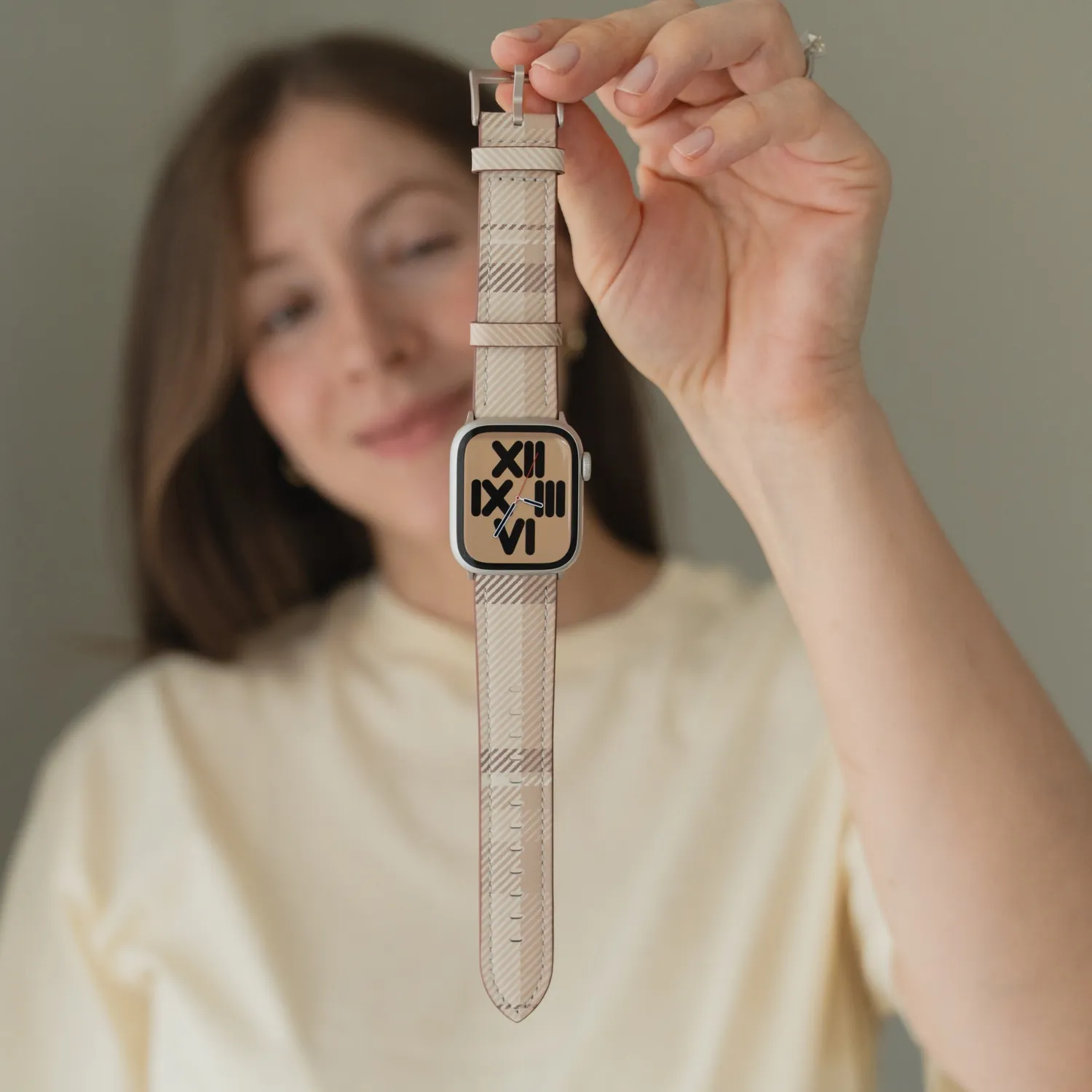 arktis Studio Apple Watch Armband Karo Stoff