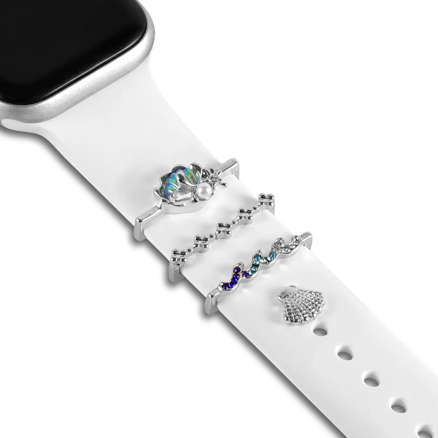 arktisband Romantic Shell Apple Watch Charms Edelstahl