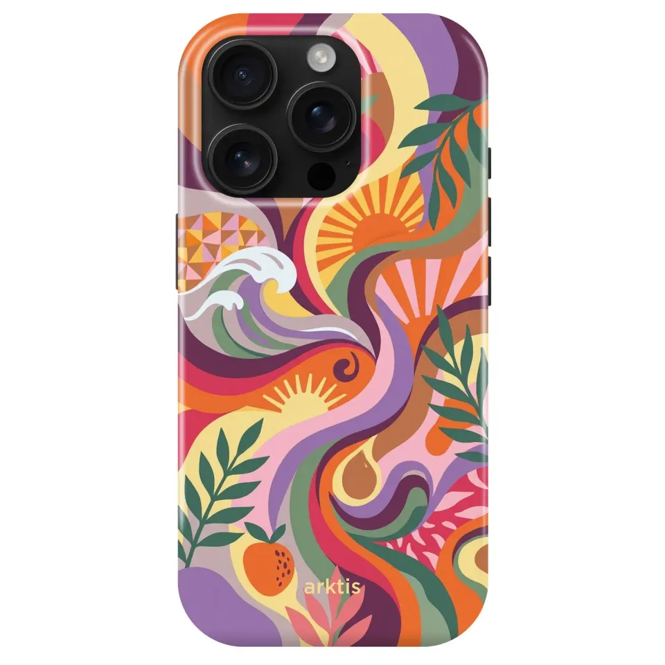arktis Summer iPhone 15 Pro Max Hülle mit Print MagSafe