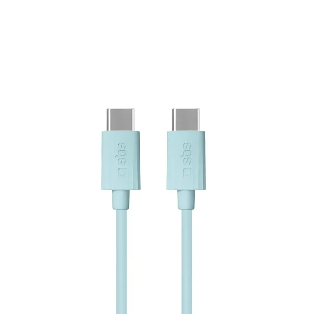 SBS USB-C Kabel 1,5m 60W türkis recycelt GRS