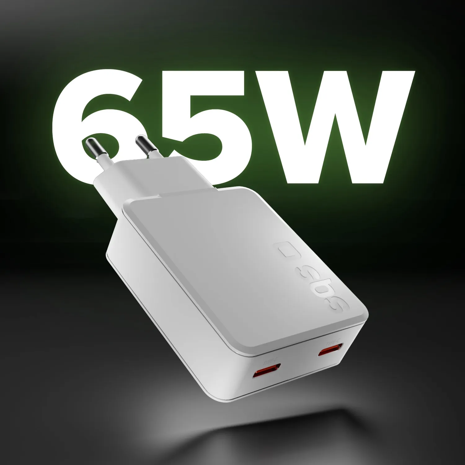 SBS 65W Dual USB-C Ladegerät ultraflach GaN
