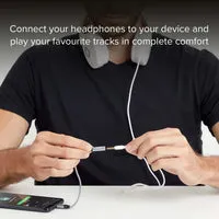 SBS USB-C auf Klinke Adapter 3,5mm 15cm Stoff