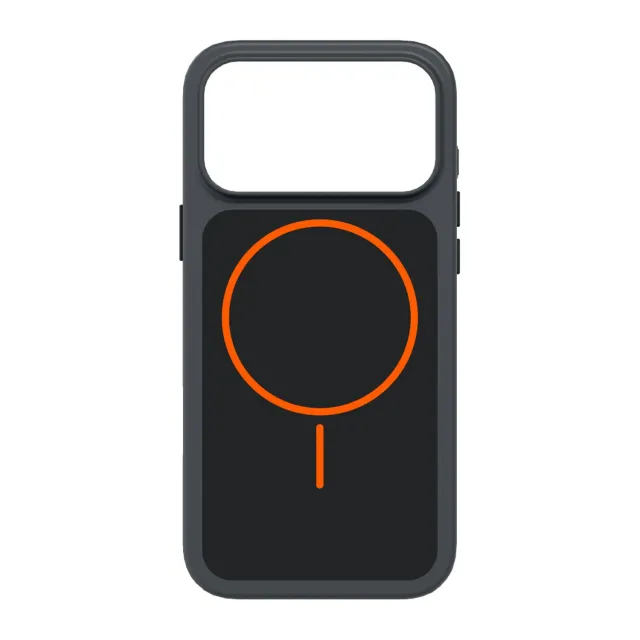 SBS Core iPhone 17 Pro Max MagSafe Hülle Orange-Schwarz D3O