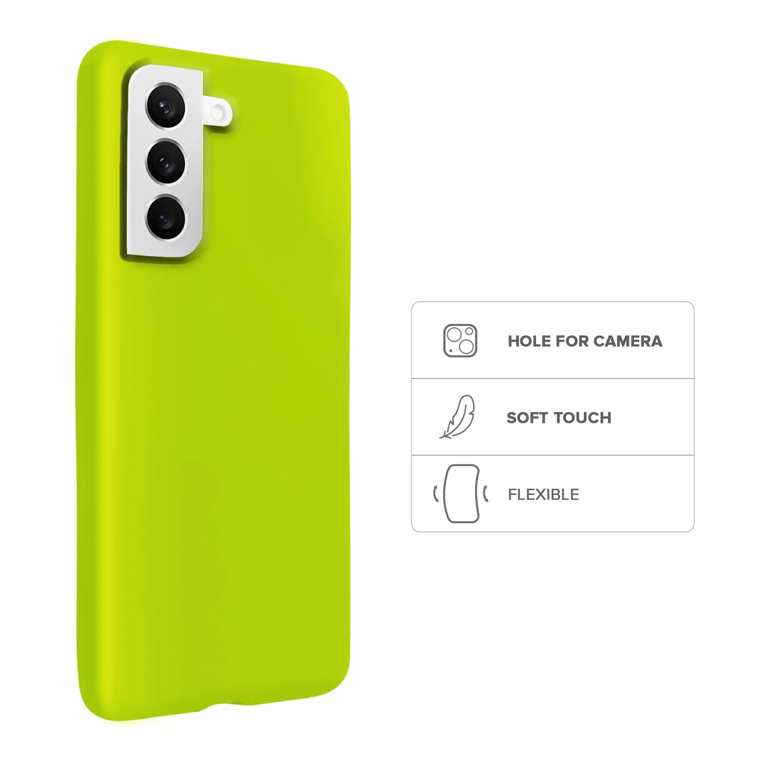 SBS Rainbow Handyhülle Galaxy S22 Acid Green flexibel