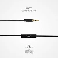 SBS Duo Kabel-Ohrhörer 3,5mm Stereo mit Mikro