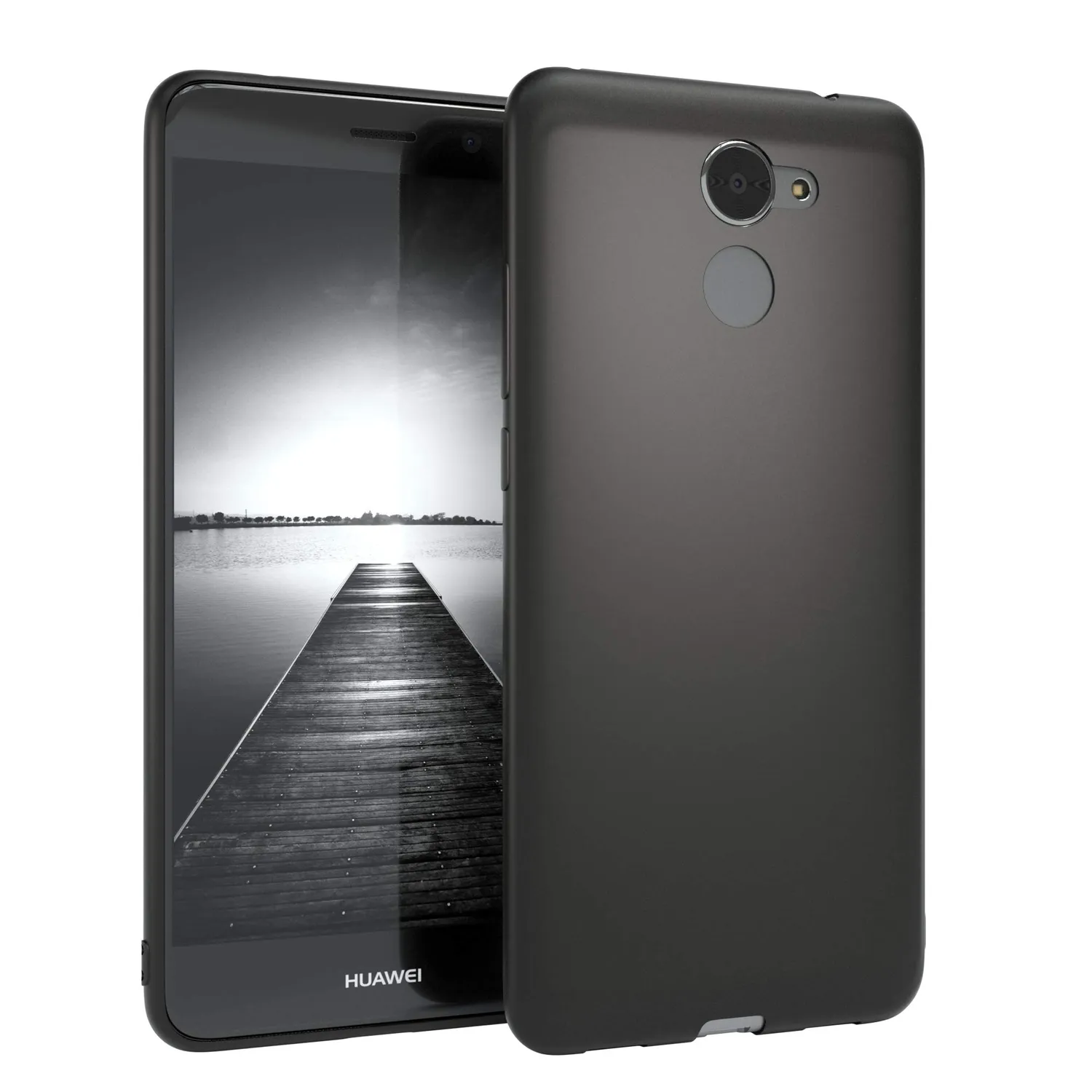 EAZY CASE Huawei Y7 2017 Silikonhülle Transparent 0,8mm