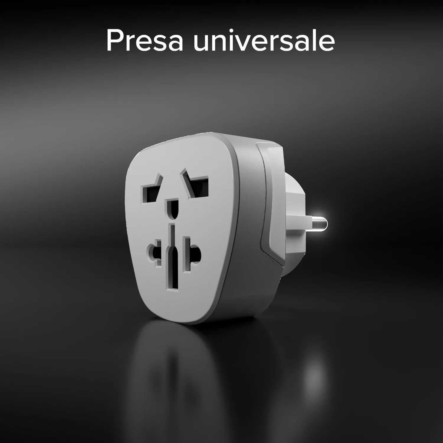 SBS Universal Reiseadapter Schuko 2500W kompakt