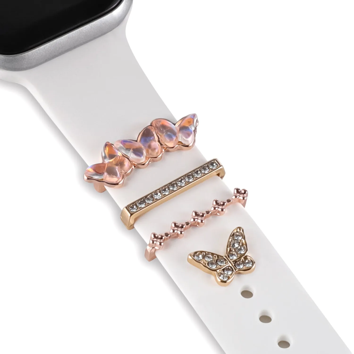 arktisband Diamond Butterfly Apple Watch Charms Roségold
