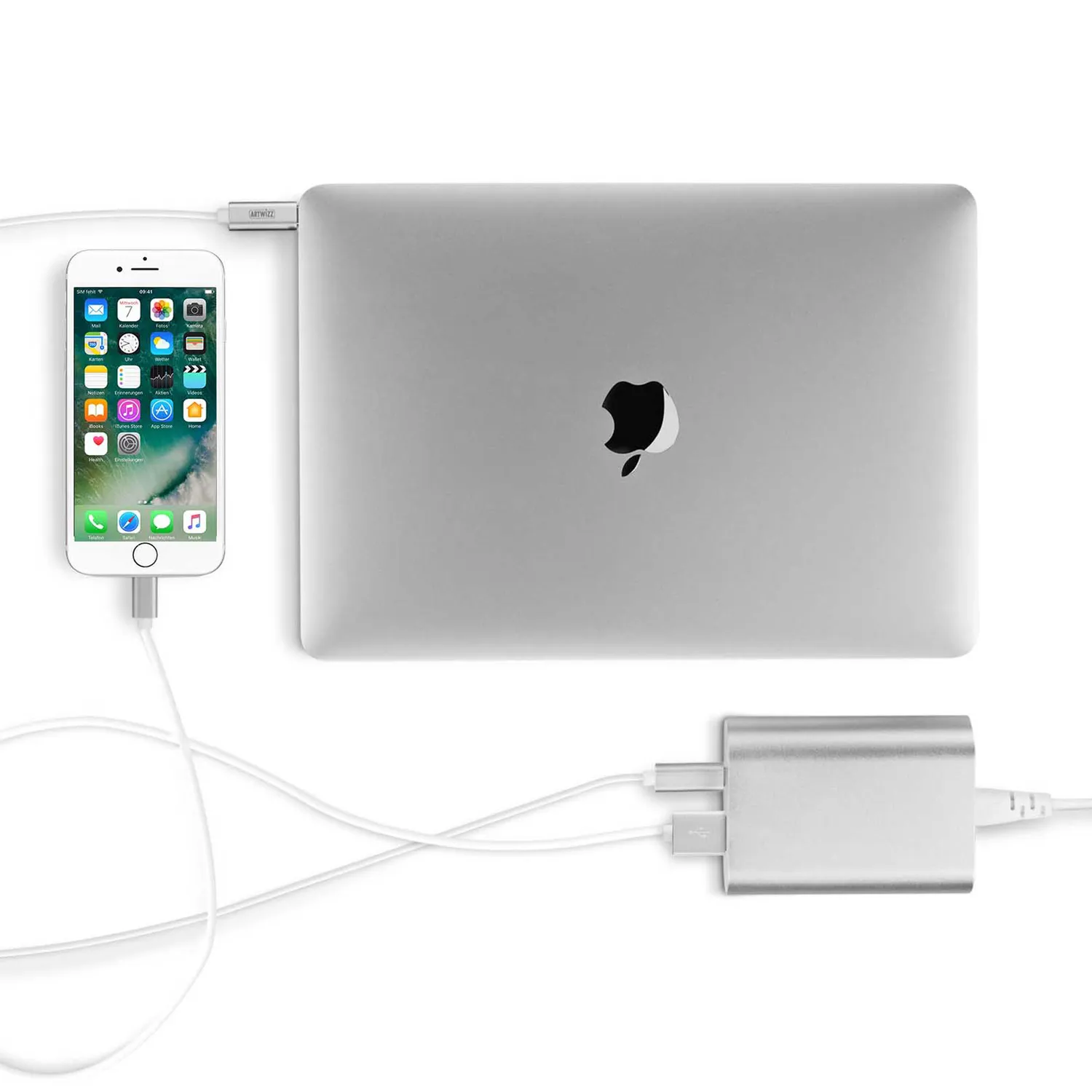 Artwizz PowerPlug USB-C 24W USB-A Ladegerät für 2 Geräte