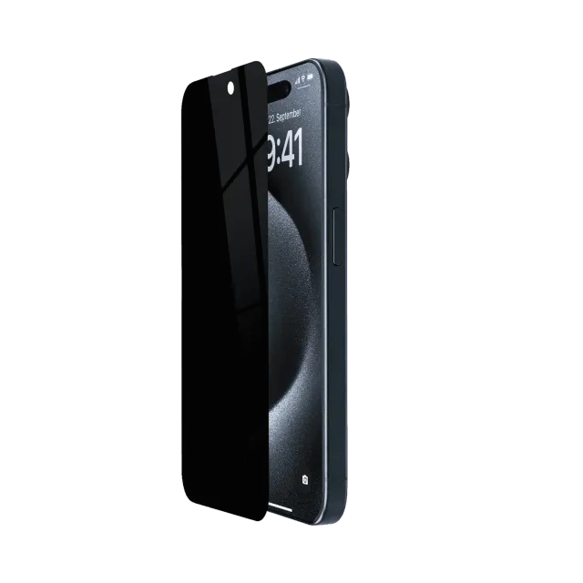 Artwizz PrivacyGlass iPhone 15 Pro Panzerglas Blickschutz