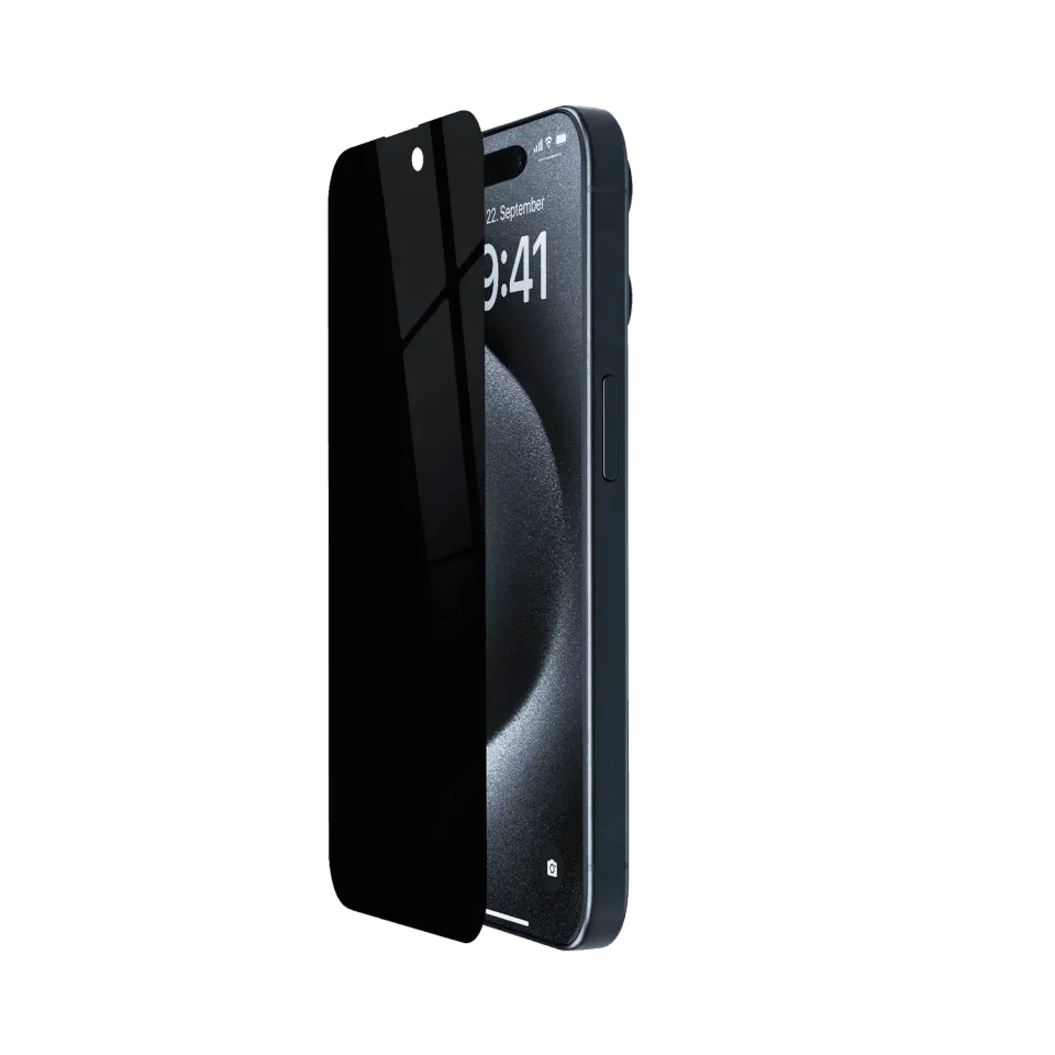 Artwizz PrivacyGlass iPhone 15 Pro Panzerglas Blickschutz
