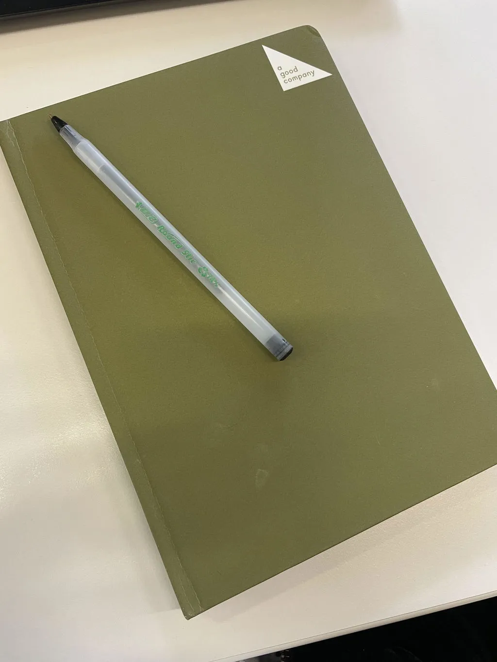 agood company Stone Paper Notizbuch A5 Snow White Hardcover