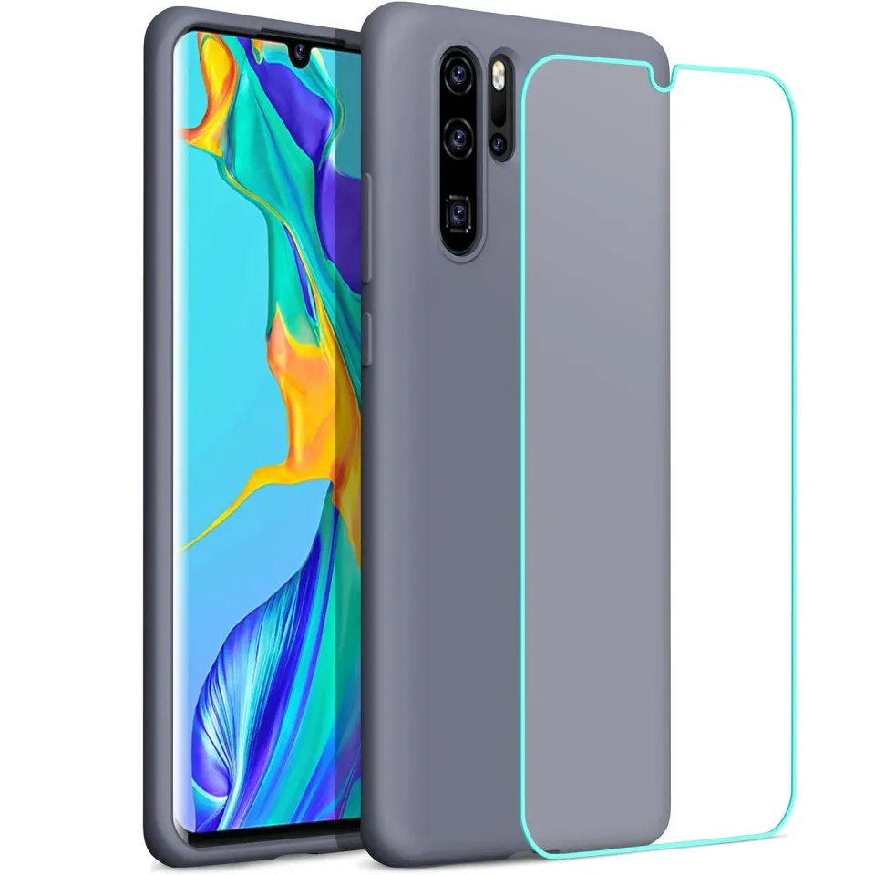 YATWIN Huawei P30 Pro Handyhülle Lavendelgrau