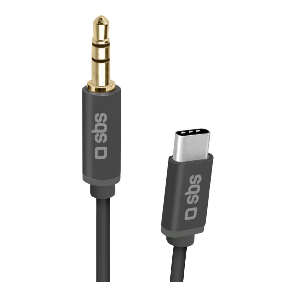 SBS Audiokabel USB-C auf Klinke 3,5mm 1m