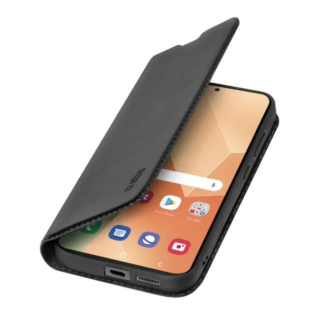 SBS Wallet Smooth Redmi Note 13 5G Hülle Schwarz Karten