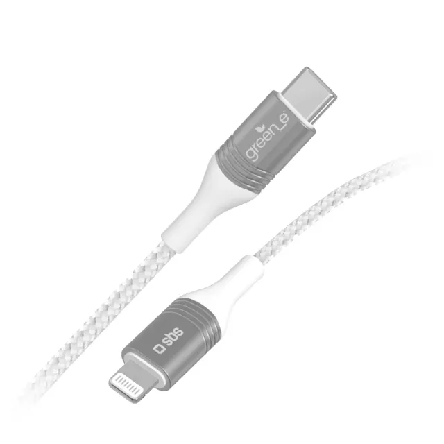 SBS USB-C Lightning Kabel 1,2m MFi recycelt