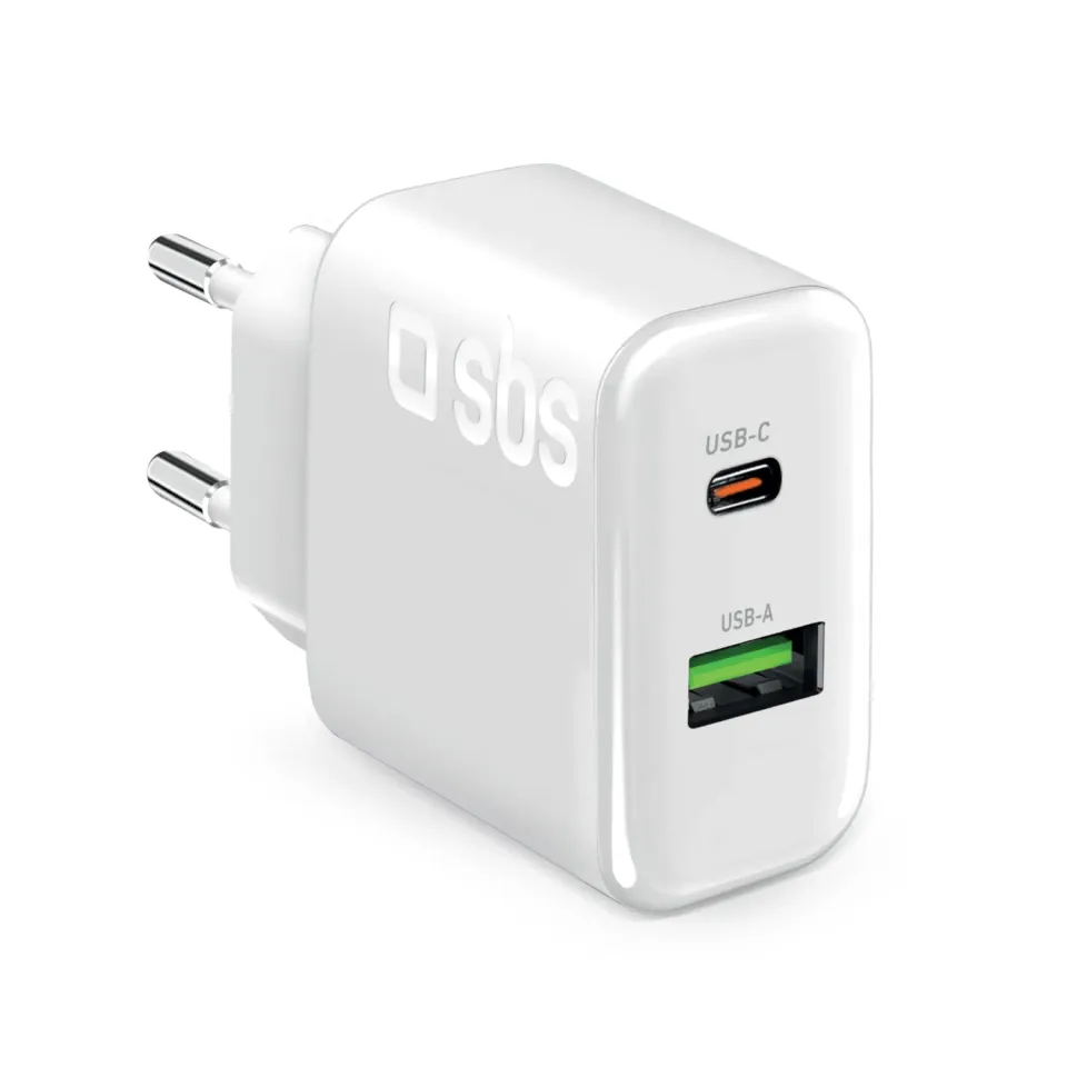 SBS 70W Wandladegerät USB-C USB-A PD für MacBook