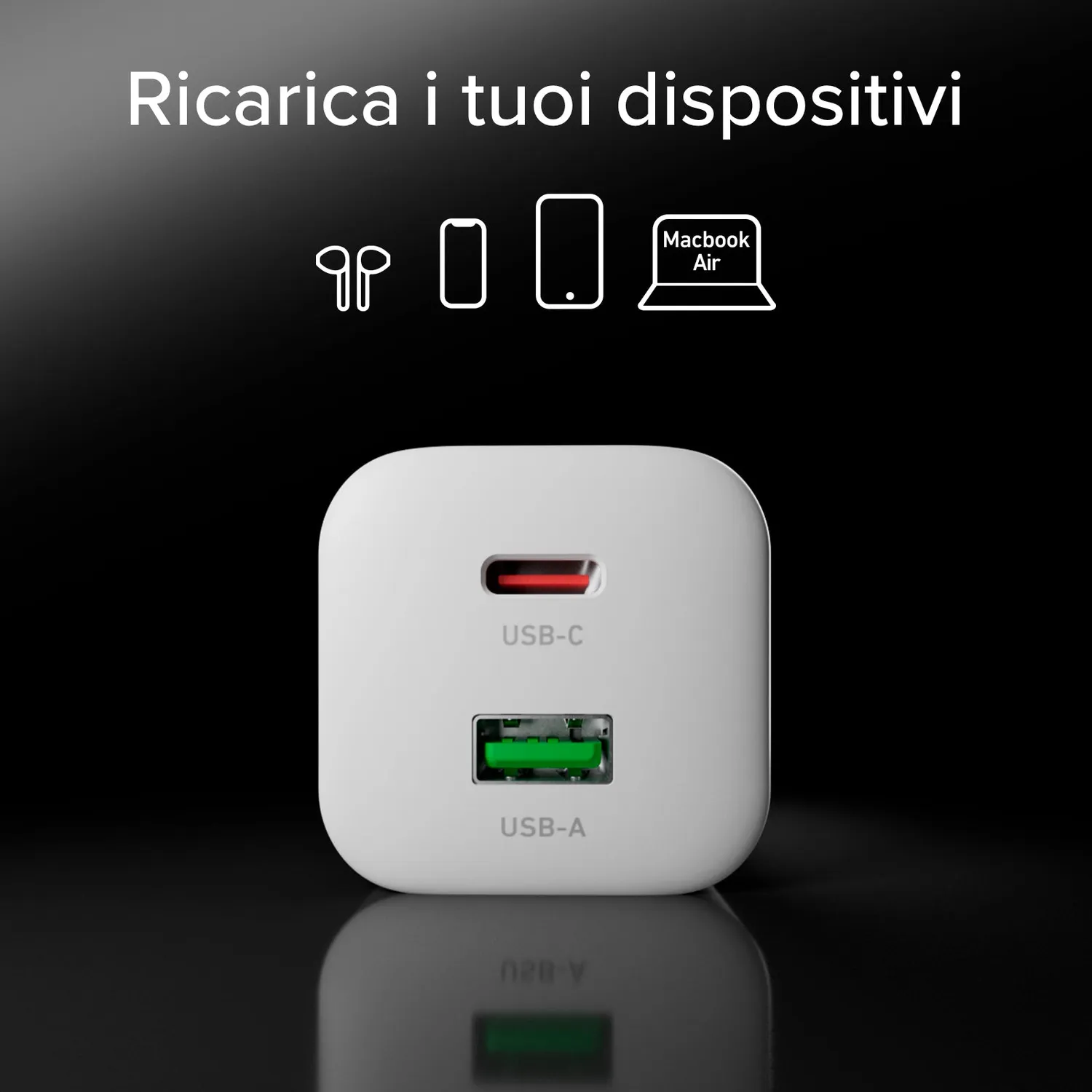 SBS 30W GaN Ladegerät Set USB-C Kabel 1,5m