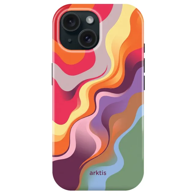 arktis Happy Life iPhone 14 Hülle mit MagSafe-Print
