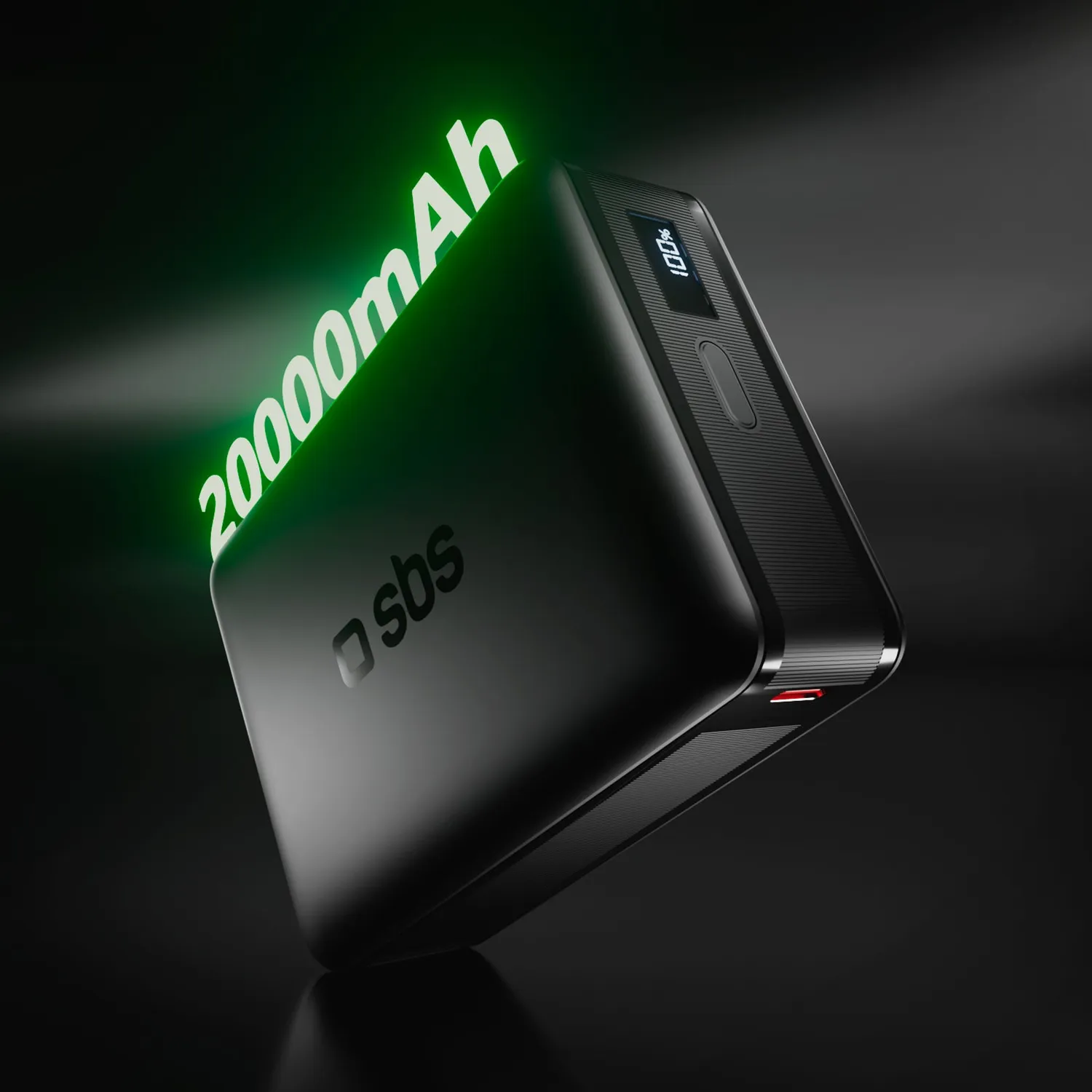 SBS Powerbank 20000 mAh 65W LCD Laptop schwarz