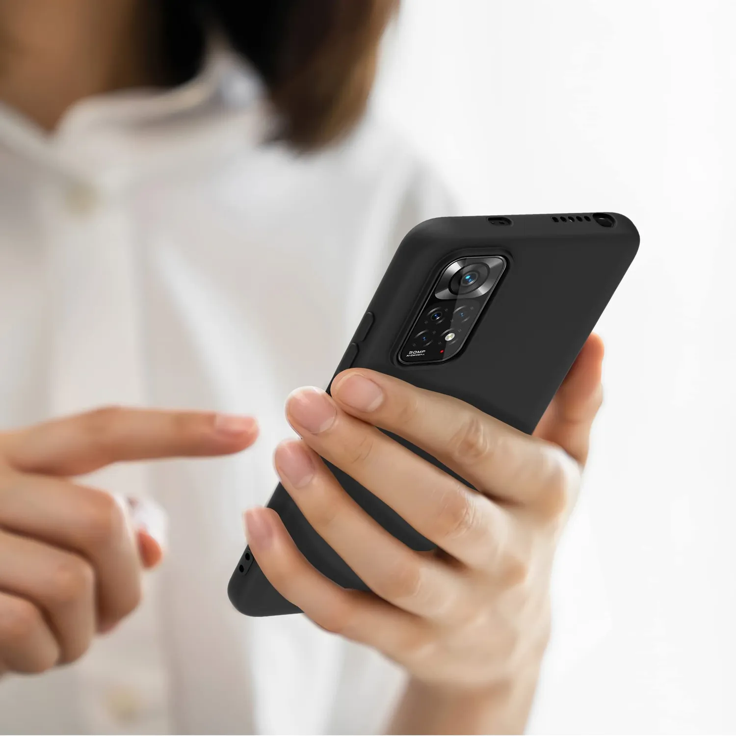 YATWIN Redmi Note 11 / 11S Handyhülle Schwarz dünn TPU