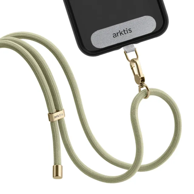 arktis Lanyard Handykette zum Umhängen Schwarz 155 cm