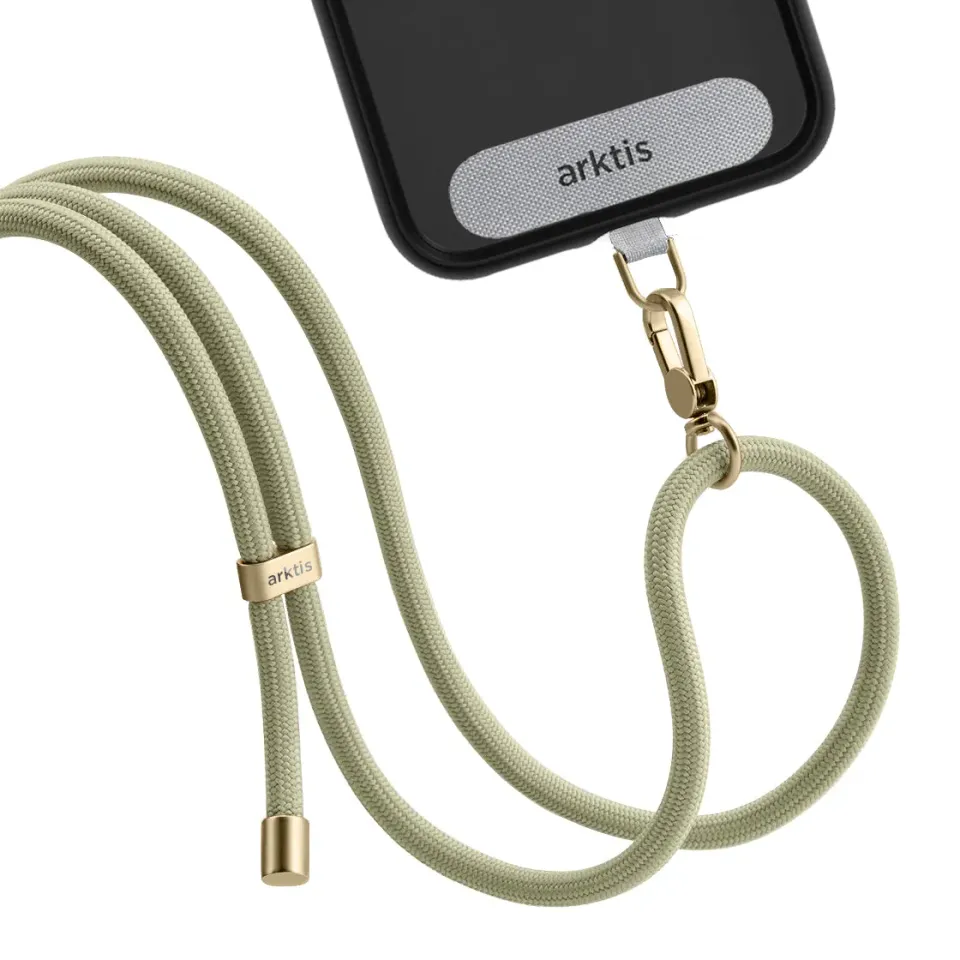 arktis Lanyard Handykette zum Umhängen Schwarz 155 cm