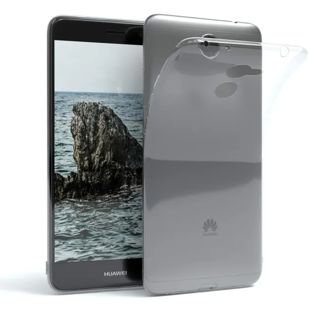 EAZY CASE Huawei Y7 2017 Silikonhülle Transparent 0,8mm