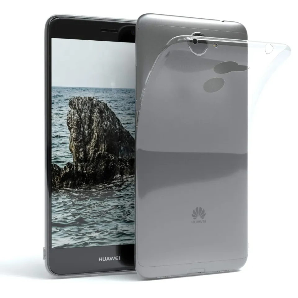 EAZY CASE Huawei Y7 2017 Silikonhülle Transparent 0,8mm
