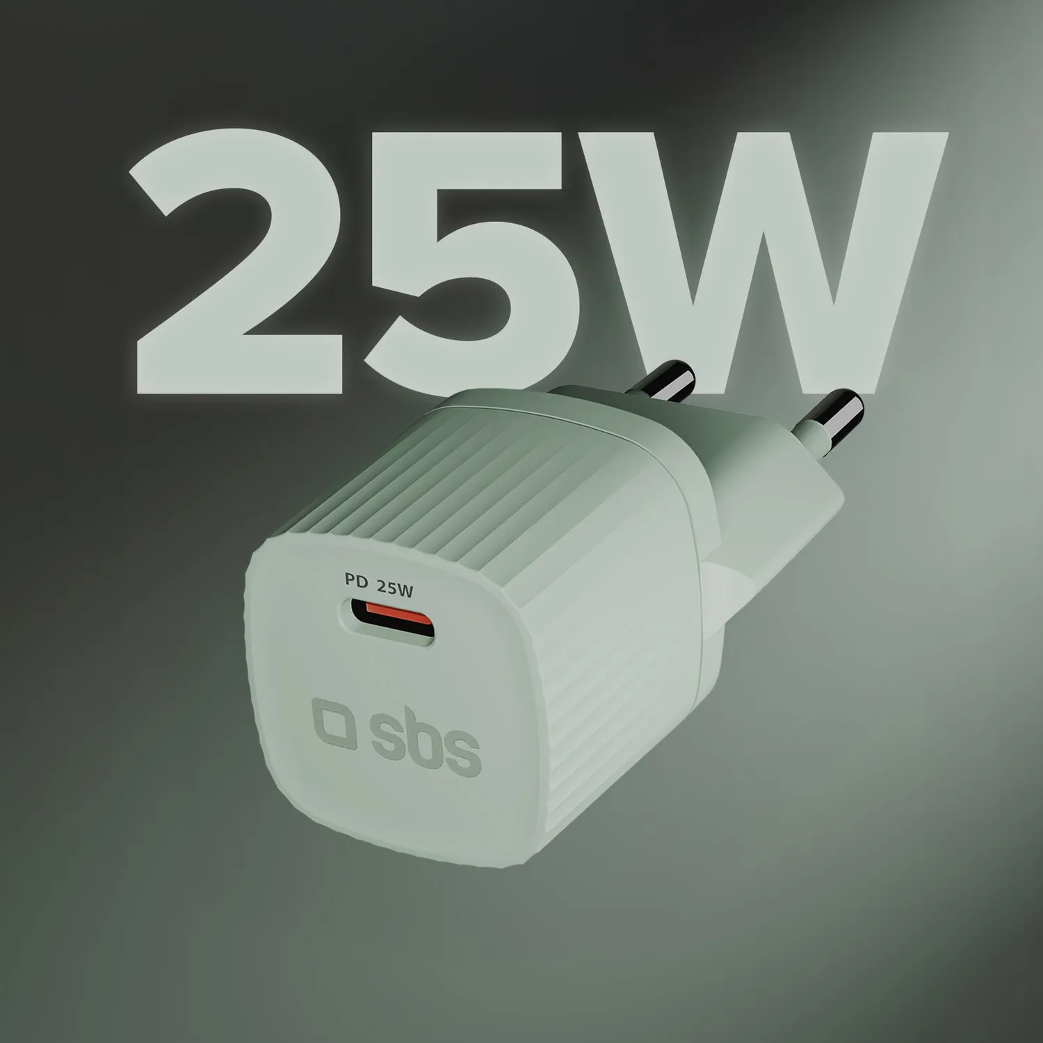SBS USB-C Ladegerät 25W PD GRS recycelt