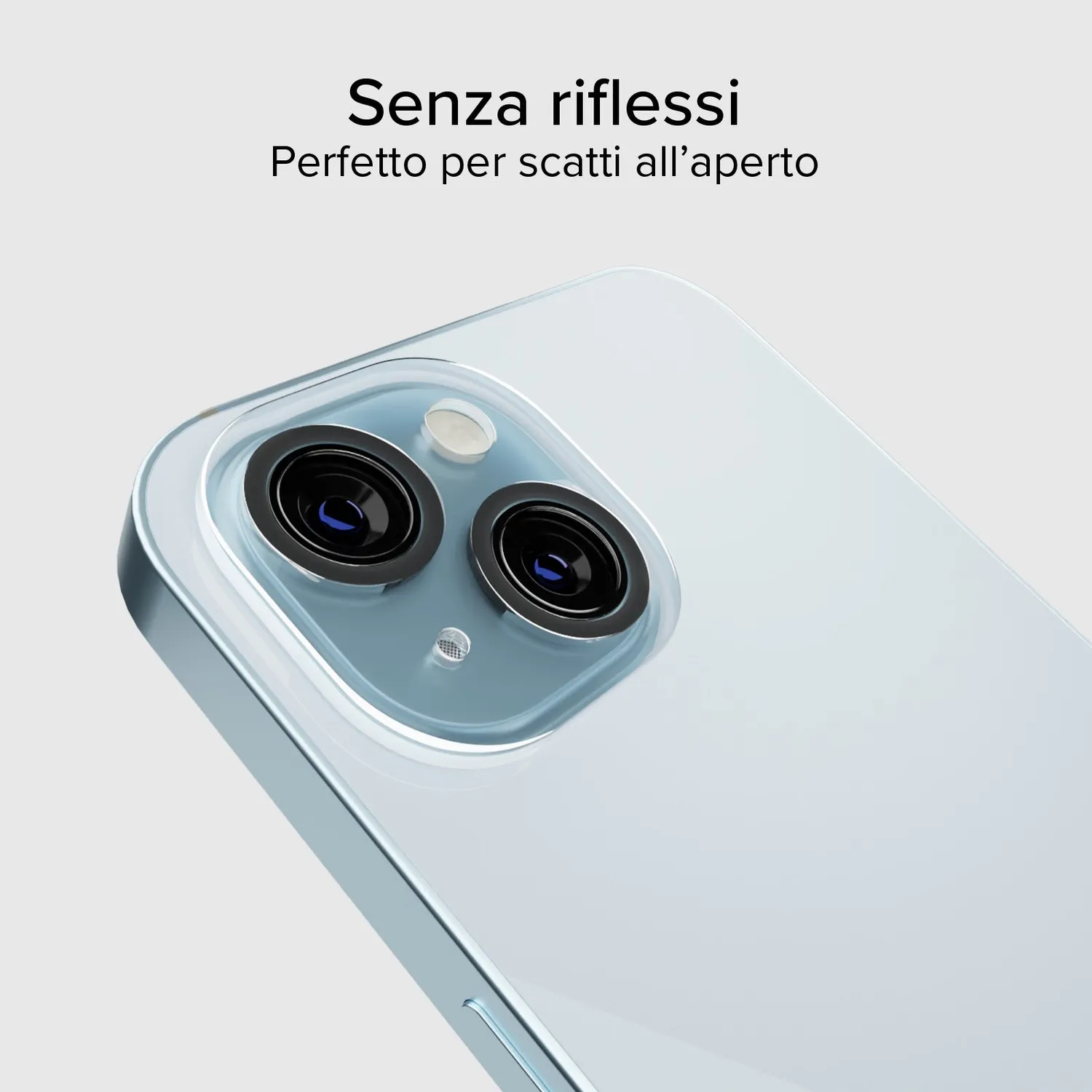 SBS Kameraschutz iPhone 15/15 Plus transparent Glas