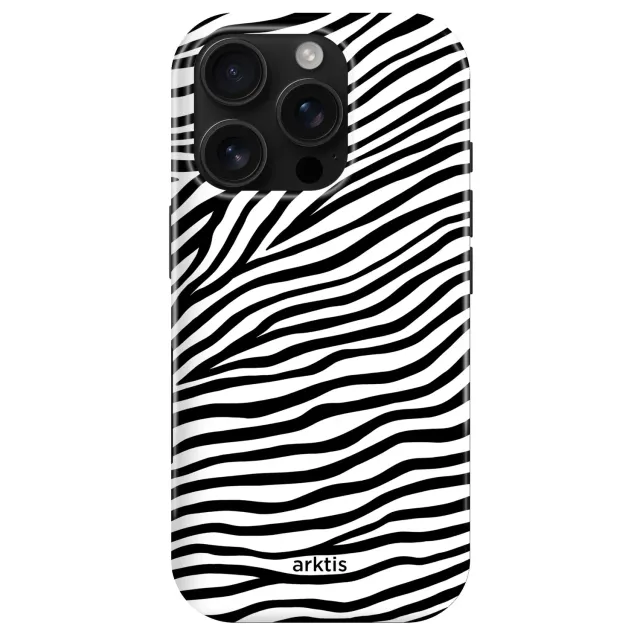 arktis iPhone 16 Pro Max Hülle Zebra MagSafe
