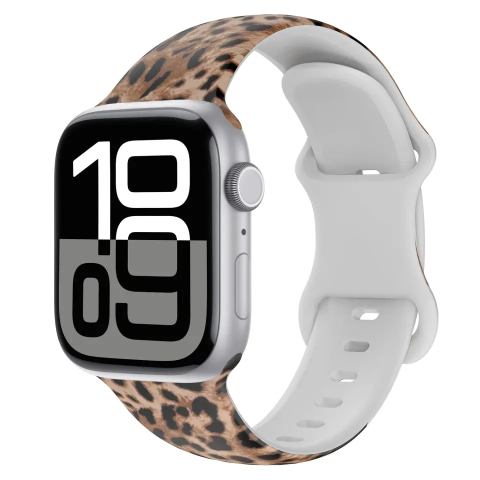 arktis Leopard Apple Watch Armband Silikon Leo