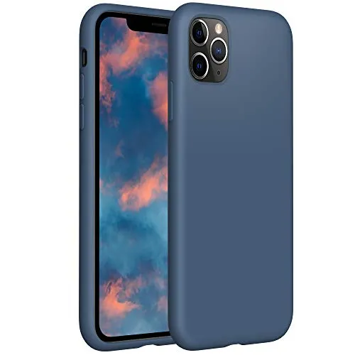 YATWIN iPhone 11 Pro Silikonhülle Blau matt