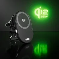 SBS Magnet Autohalterung Qi2.2 25W Lüftung 360° schwarz