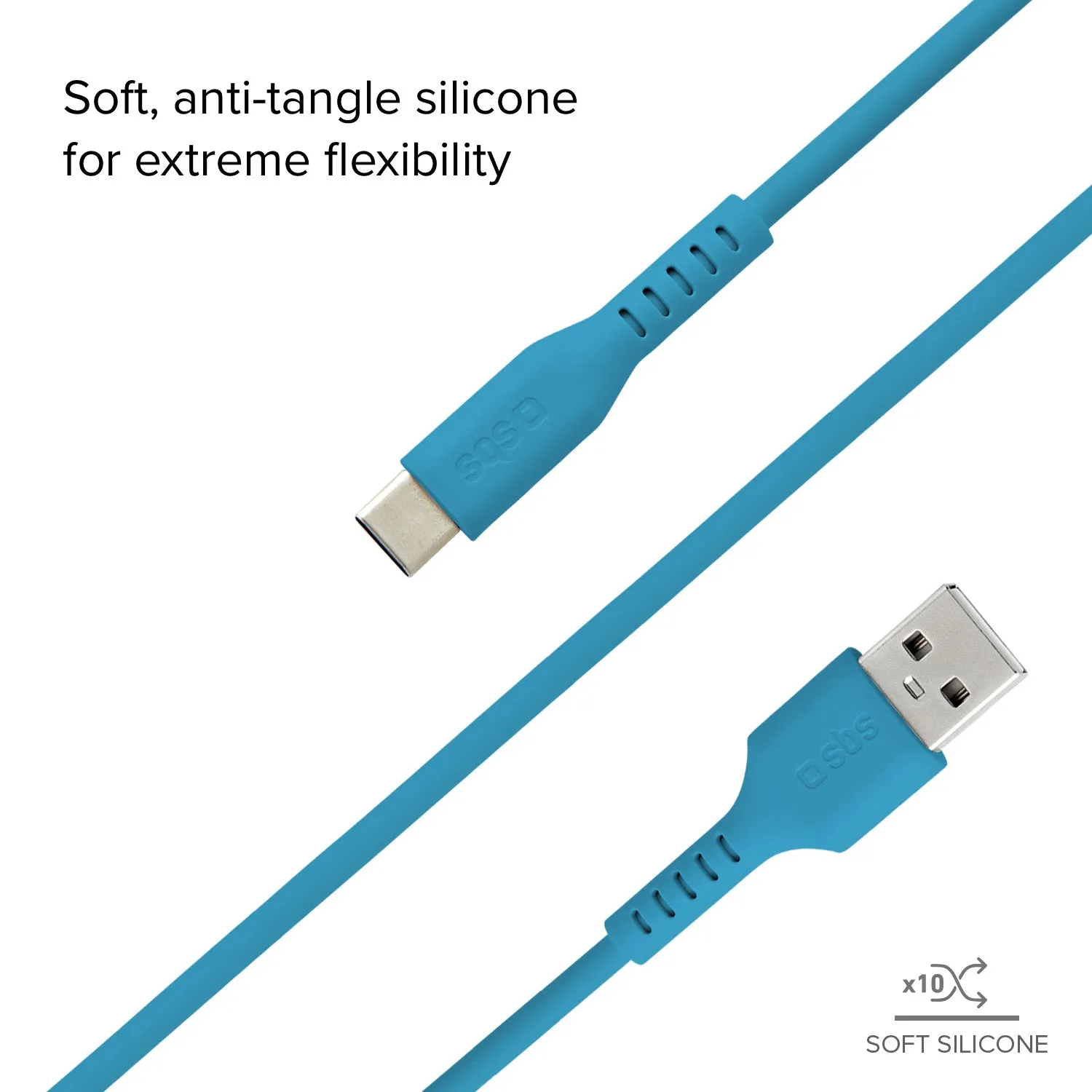 SBS USB Type-C Datenkabel Laden Sync Schwarz