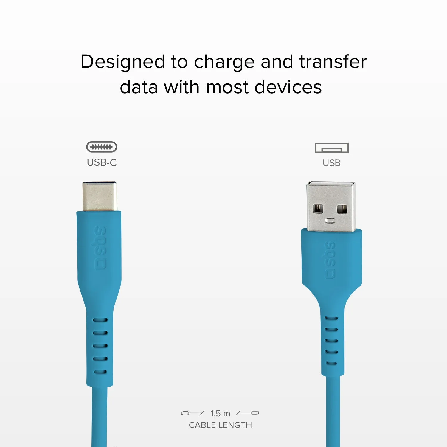 SBS USB Type-C Datenkabel Laden Sync Schwarz