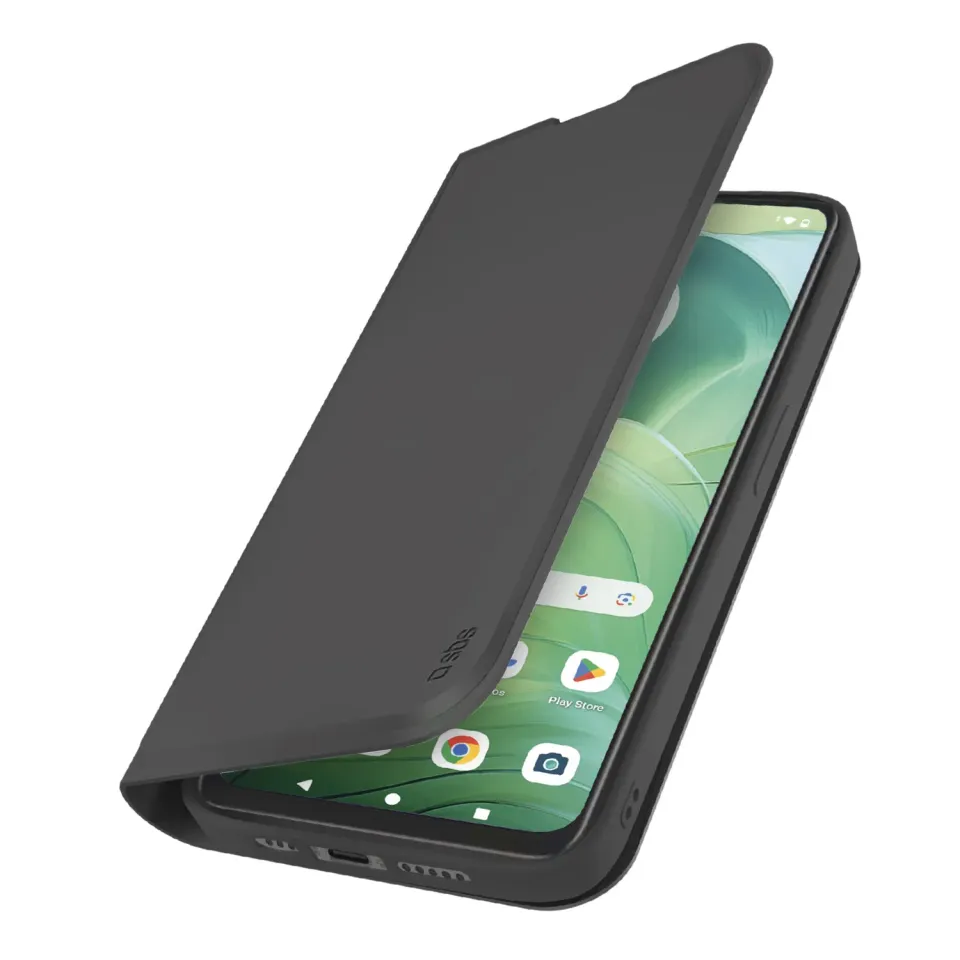SBS Wallet Smooth Moto G04 Bookcover Schwarz