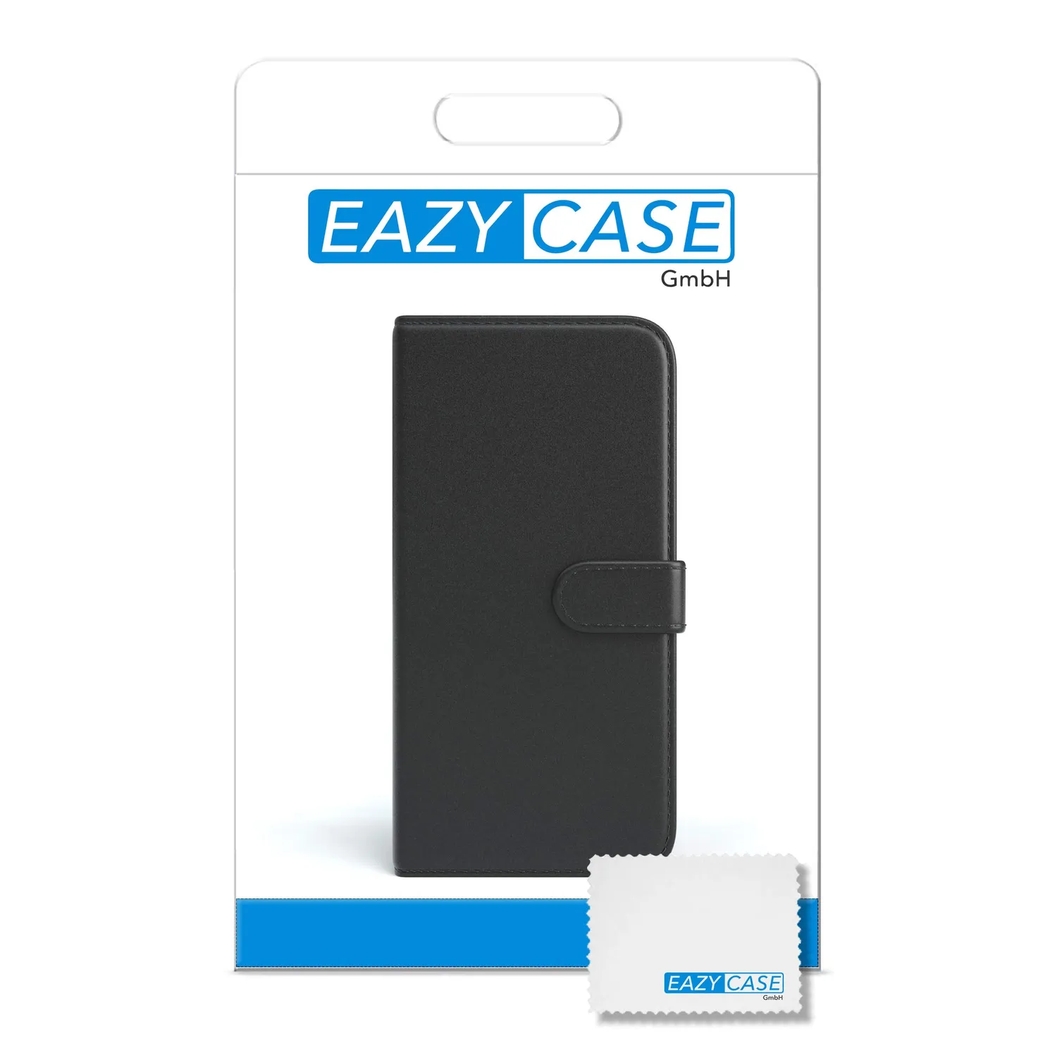 EAZY CASE Huawei Mate 10 Lite Handytasche Book Schwarz Leder