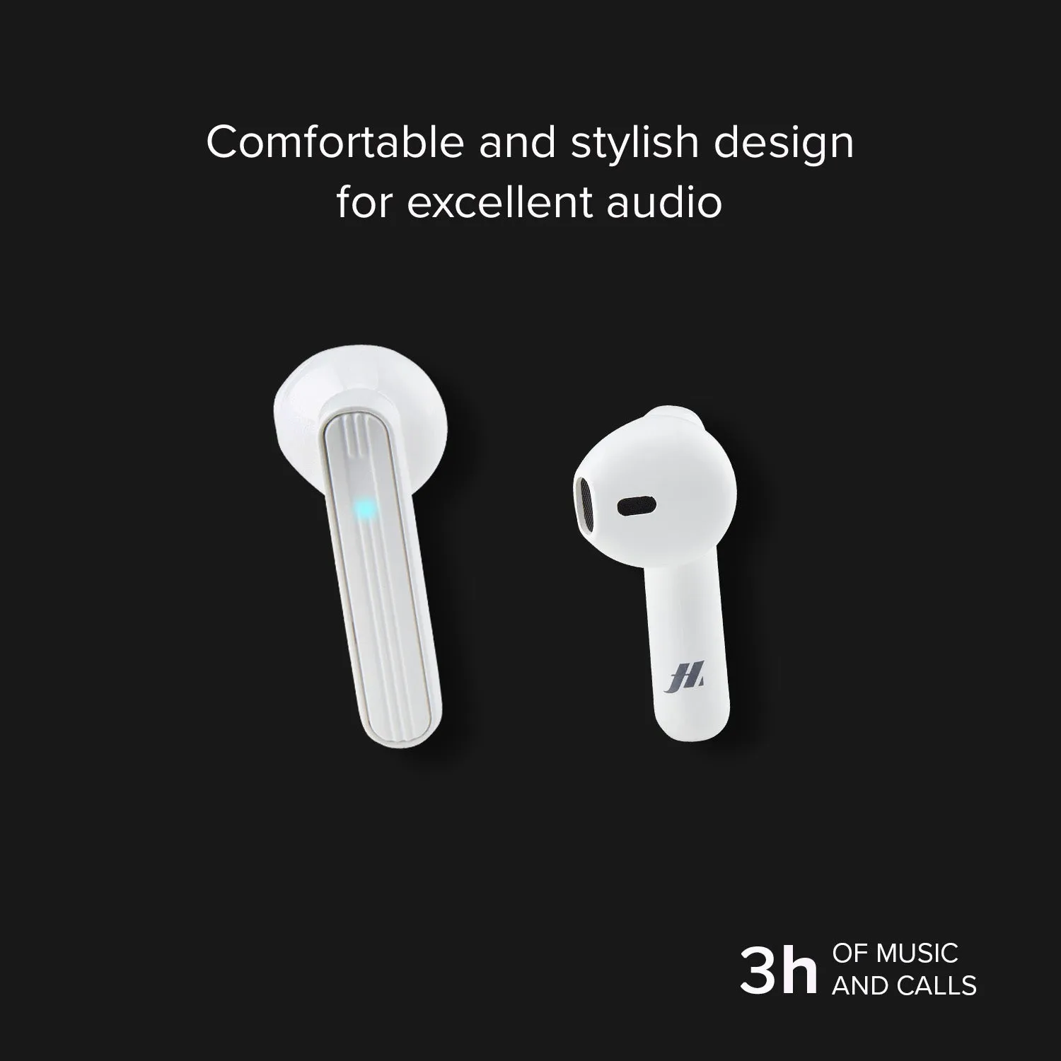 SBS Twin Flow True Wireless Kopfhörer Weiß Touch