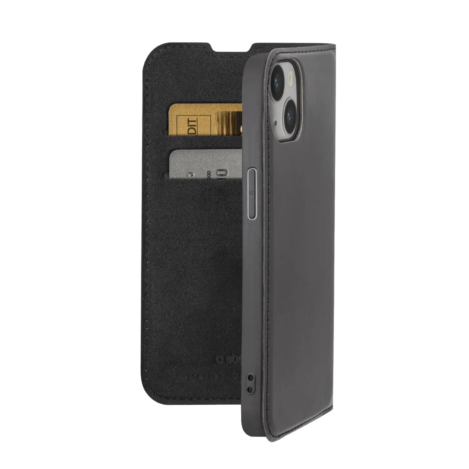 SBS Wallet Lite iPhone 15 Plus 14 Plus Hülle schwarz