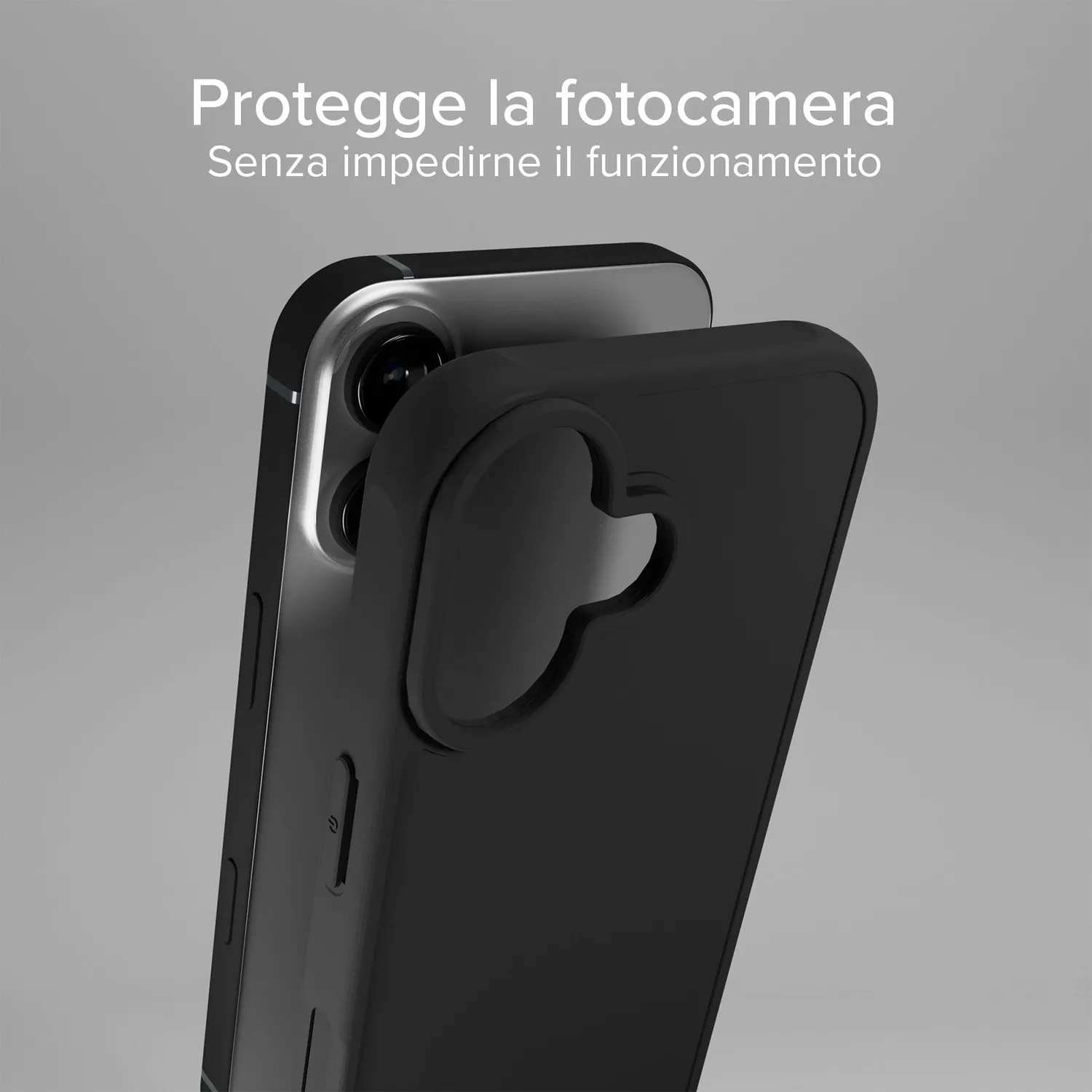 SBS D3O Handyhülle iPhone 16 schwarz stoßsicher